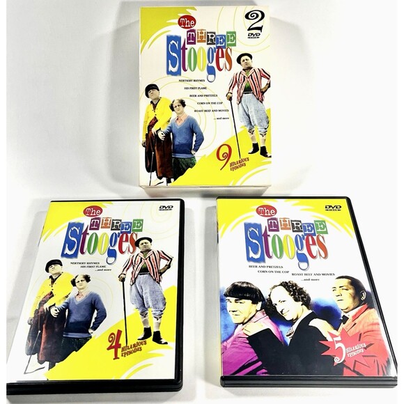 The Three Stooges DVD 2 Disc Set Vintage 2003 New Sealed DVDs - Picture 1 of 12